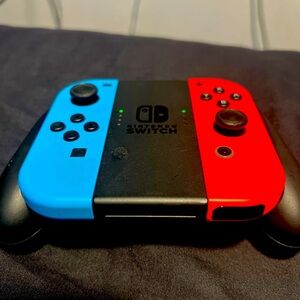 Nintendo Switch with everything the dock, controllers and game! Like new